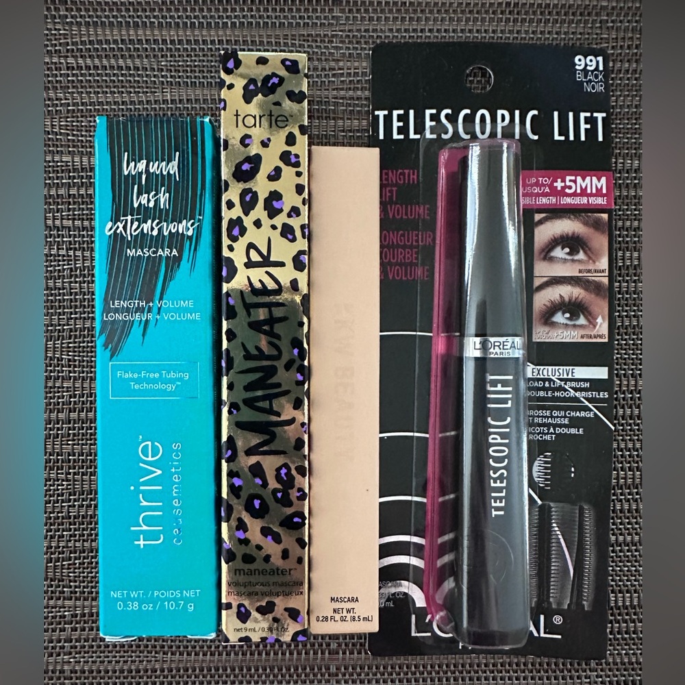 Mascara Bundle (Thrive Causemetics, Tarte, KKW Beauty, L’Oreal)
